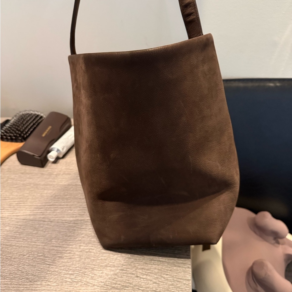 The row Brown nubuck Shoulder Tote - Picture 3 of 6